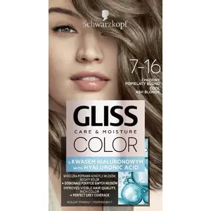 Schwarzkopf Gliss Color №7-16 Холодный Пепельный Блонд Photo 1