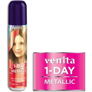 Аэрозольная краска Venita 1-Day металлическая красная 50 мл (V247)
