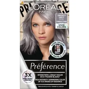Hair dye L’Oreal Paris Preference Vivid Colors 9.112 Smokey Grey — permanent hair colour