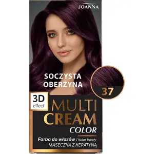 Matu krāsojums Joanna Multi Cream Color nr. 37 Soczysta Oberżyna