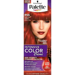 Matu krāsa krēms Schwarzkopf PALETTE INTENS CREME RV6 (sarkanīgi sārta) pastāvīgā krāsviela 60–100 ml