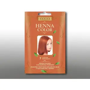 Порошковая краска для волос Venita Henna Color 30 г — оттенок 7 Медь