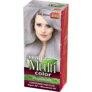 Matu krāsa VENITA MultiColor 10.01 Pelēcīgi blonds 100 ml