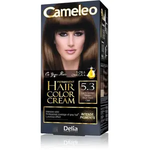 Pastāvīgās matu krāsas Delia Cameleo HCC Omega+ 5.3 Gaiši zeltaini brūns, 1 iep.