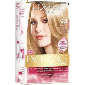 Крем-краска для волос L’Oreal Paris Excellence Creme 9.1 очень светлый пепельный блонд
