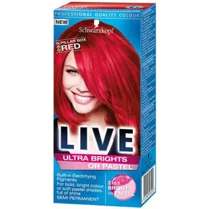 Hair Colour Schwarzkopf LIVE 92 OSTRA CZERWIEŃ permanent hair dye, shade 92