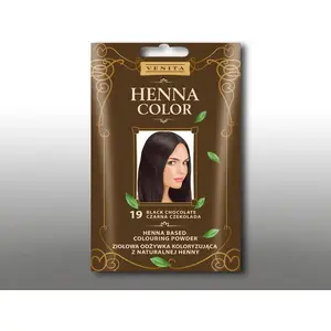 Окрашивающий бальзам Venita Henna Color 30 г — оттенок 19 Черный шоколад