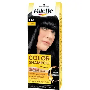 Tonējošais šampūns Palette 113 Melns — Palette krāsu šampūns, tonis 113 Czerń