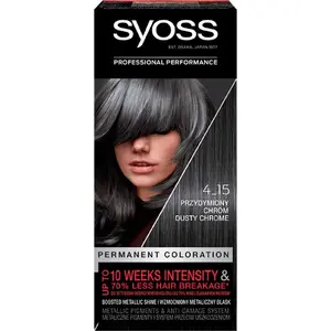 Hair Dye Syoss Permanent Coloration 4-15 Smoky Chrome (permanent hair color)