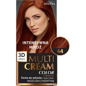 Matu krāsa krēms Joanna Multi Cream Color Nr.44 Intensywna Miedź