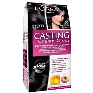 Hair Color Cream Casting Casting Creme Gloss shade 100 Licorice