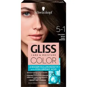 Hair dye Schwarzkopf Gliss Color 5-1 Cool Brown