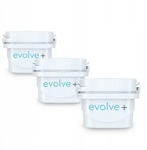 Filtrējošs kārtridžs Evolve Evolve+ nomaiņas 3 gab. — saderīgs ar Brita Maxtra, Dafi, Unimax, Aquaphor