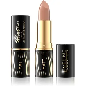 Lūpu krāsa Eveline Velvet Matt Nr. 500 — matēta šķidrā lūpu krāsa, noturīga