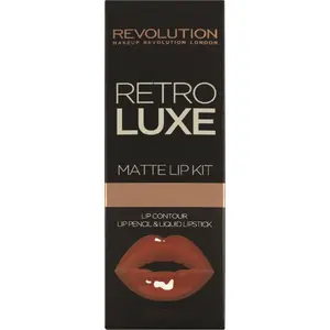 Makeup Revolution Retro Luxe Kit Matte Regal — набор: помада и карандаш для губ