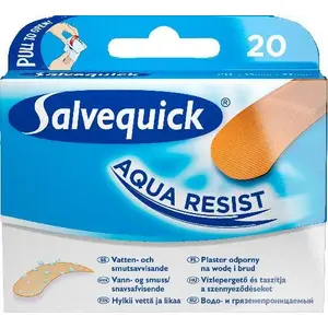 Salvequick Aqua Resist ūdensizturīgas plāksteri, 20 gab. (1 iepak.)
