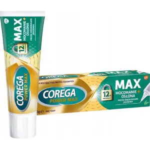 Zobu protežu krēms Corega Max Spēcīga stiprināšana + Aizsardzība piparmētru garša 40 g
