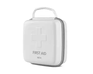 First aid kit NEXA 13715 — plastic white case, zipper closure, 160×160×70 mm