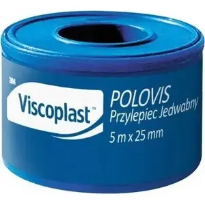 Plastīrs rullī SILA Viscoplast 5 m x 25 mm — zīda līmējošs pārsējs
