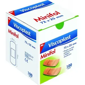 Лейкопластыри ViscoPlast Minifol 72×25 мм, 100 шт. — ViscoPlast
