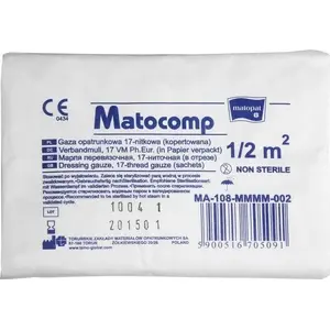 matopat Matopat GAZA BAW. NWYJ. 1/2 M2 17N TZMO стерильная марля 1/2 м2