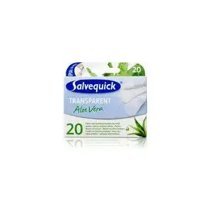 Plāksteri Salvequick Aloe Vera caurspīdīgi, 20 gab. iepakojumā