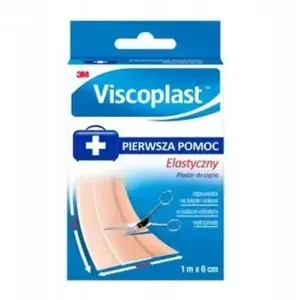 Эластичный пластырь Viscoplast универсальный 6 см x 1 м светло-коричневый