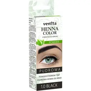 Пудровая хна для бровей VENITA 1.0 Black 4 г - без бренда