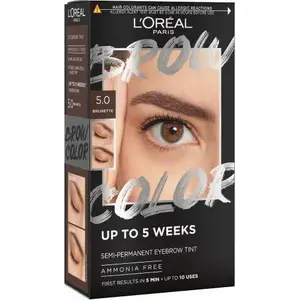 Tinting kit L’Oreal Paris Brow Color 5.0 Brunette — eyebrow dyeing set