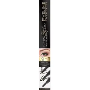 Eveline Brow Multifunction Styler 3-в-1 карандаш для бровей 02 Dark Brown, 1 шт