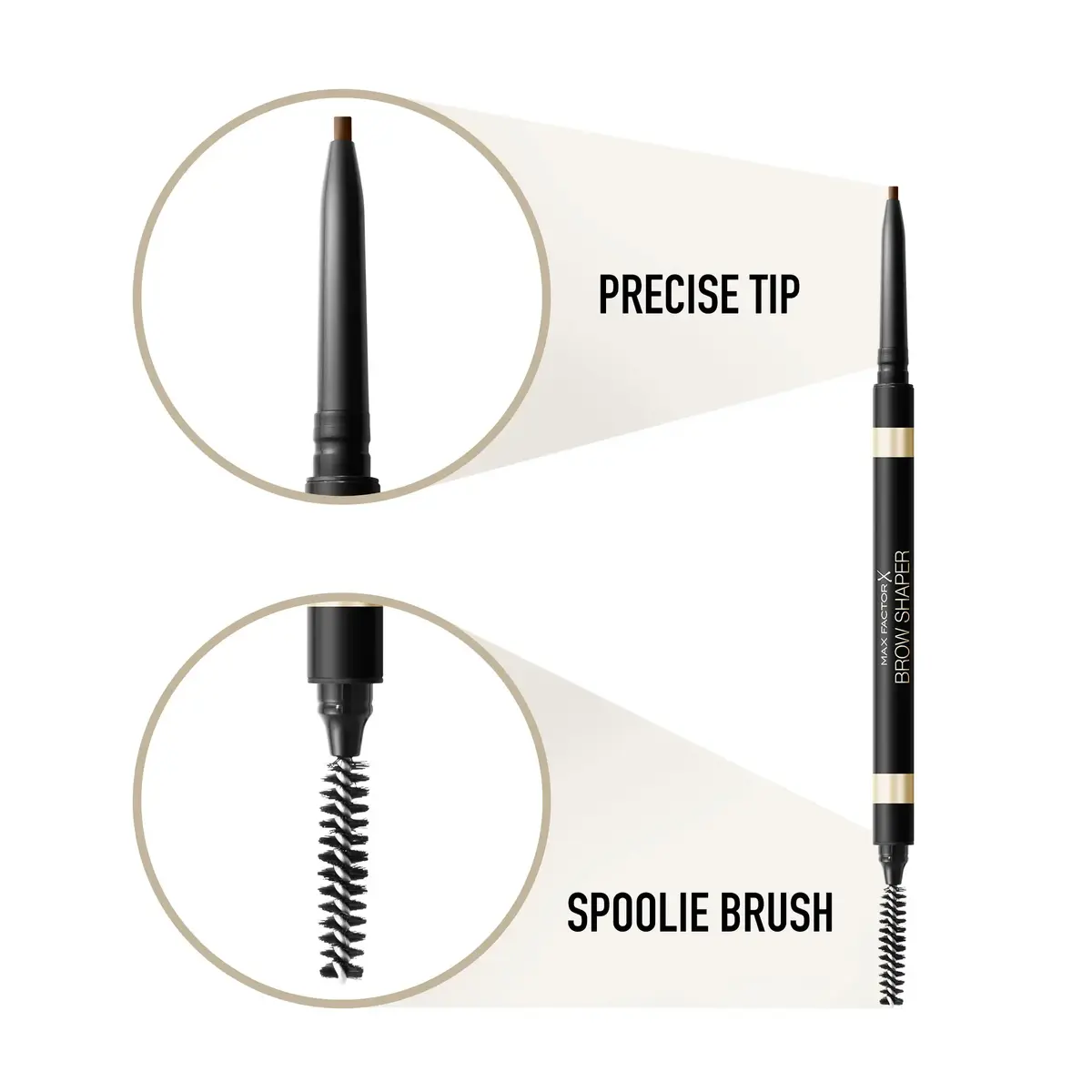 Max Factor Brow Shaper 030 Deep Brown — карандаш для бровей Photo 3