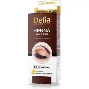 Uzacu henna Delia 3.0 Tumši brūns - pasta uzacu tonēšanai un formēšanai
