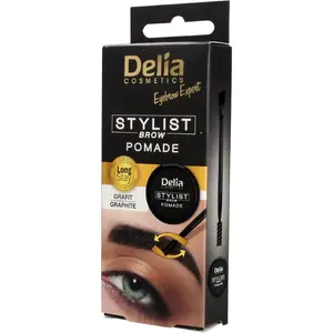 Помада для бровей Delia Eyebrow Expert Grafit (1 шт) — помада для макияжа бровей, графитовый оттенок