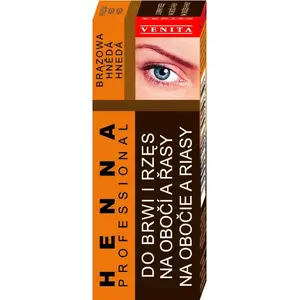 Хна для бровей и ресниц Venita 13 г — коричневая