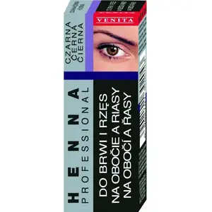 Хна для бровей и ресниц Venita 13 г — чёрная