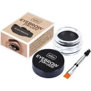Помада для бровей Wibo EYEBROW POMADE Black Brown nr3 — кремовая водостойкая помада для оформления и заполнения бровей