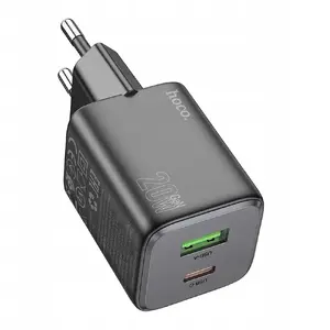 HOCO wall charger USB-A + USB-C QC3.0 PD 3A 20W N41 black