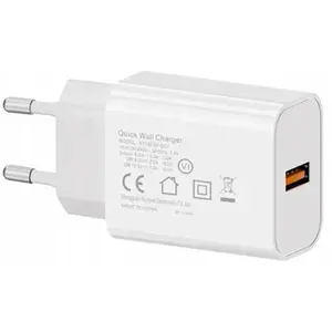 Bounn wall charger DC-1 White — QC3.0 fast charging USB adapter