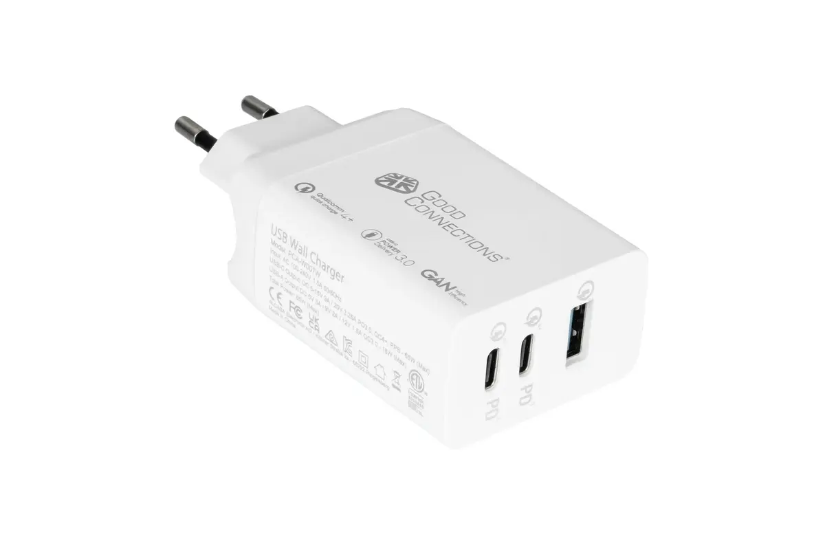 Alcasa PCA-W007W 65W lādētājs 2× USB-C Photo 2