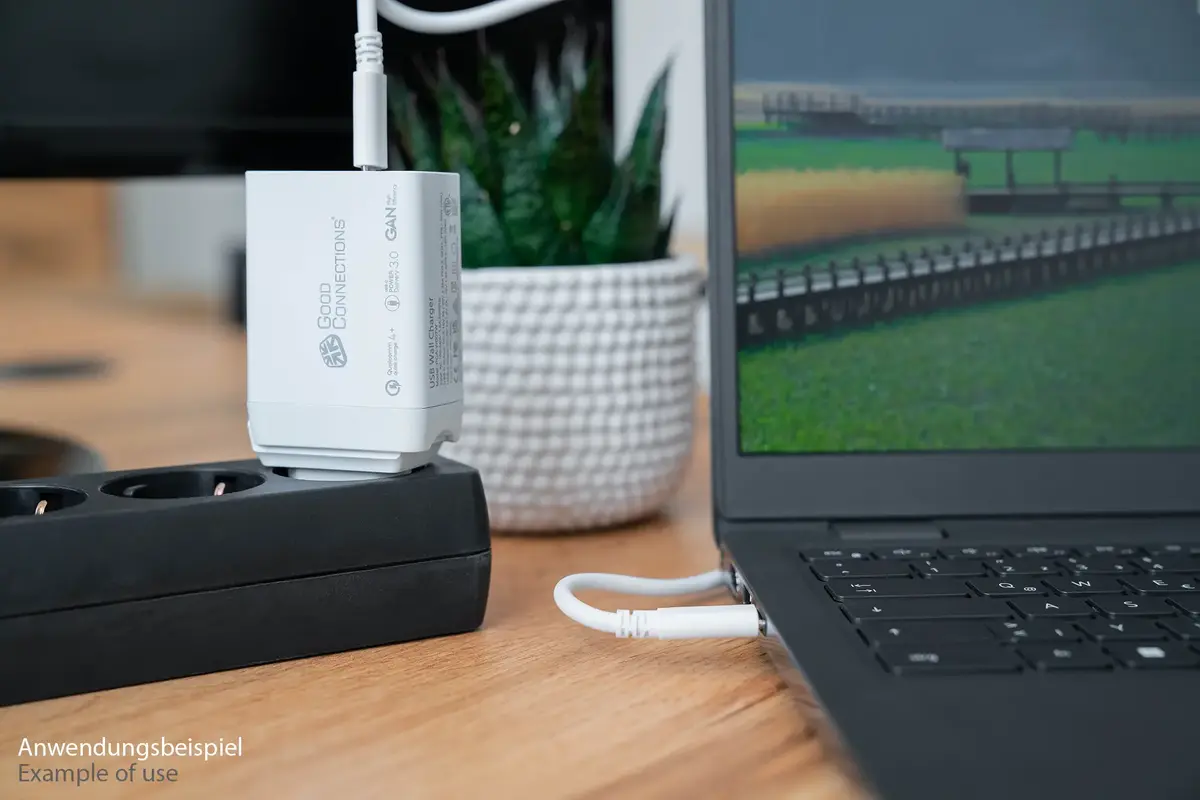 Alcasa PCA-W007W 65W lādētājs 2× USB-C Photo 5