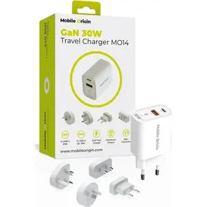 Power adapter MOBILE ORIGIN FRL-TRVL30W-MO14 1×USB-A + 1×USB-C 3 A 30W