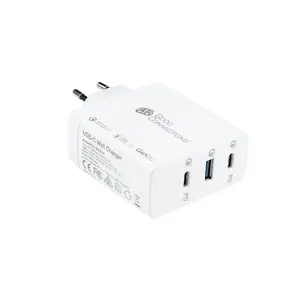 Indoor AC Fast Charger Alcasa PCA-W001W — 90W, 2x USB-C, 100–240V, White