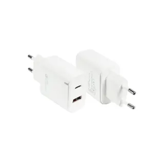 AC mobile device charger Alcasa PCA-W003W, USB-C 20 W, white