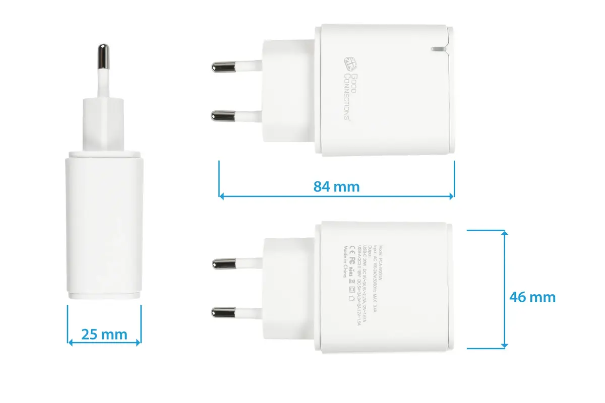 Alcasa PCA-W003W AC lādētājs — USB-C 20 W Photo 3