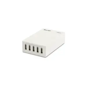 LMP SmartCharger Universal White AC Indoor — 5× USB 2.0, 40W, 100–240V