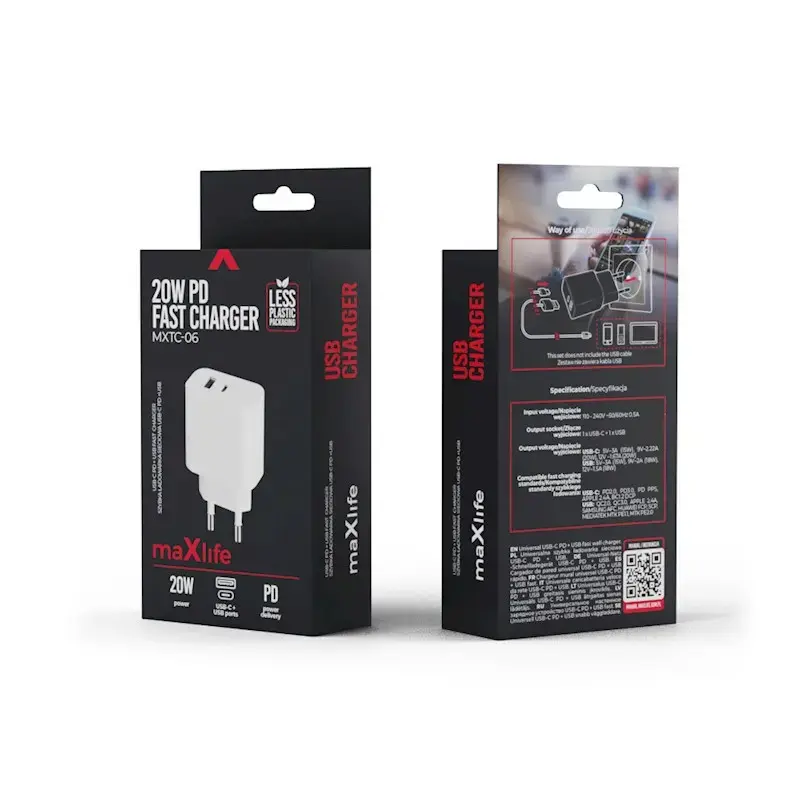 No name MaXlife MXTC-06 AC зарядное 20 Вт USB‑C Photo 12