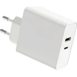 Wall charger PLATINET PLCUPD87W 87W USB-C PD + 12W USB-A, dual-port fast charging