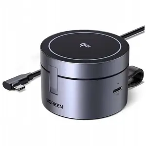 UGREEN Магнитная 3-в-1 зарядка 25W USB-C W712 — чёрная