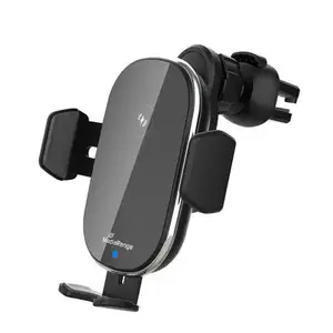 Car Charger MediaRange MRMA117 — 18W, USB-C, Wireless charging, Fast charge, Black