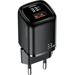 Сетевой адаптер usams T46 с 1× USB‑A и 1× USB‑C, выход 4 A